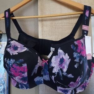 Cacique Lightly Lined Floral Bra 42F